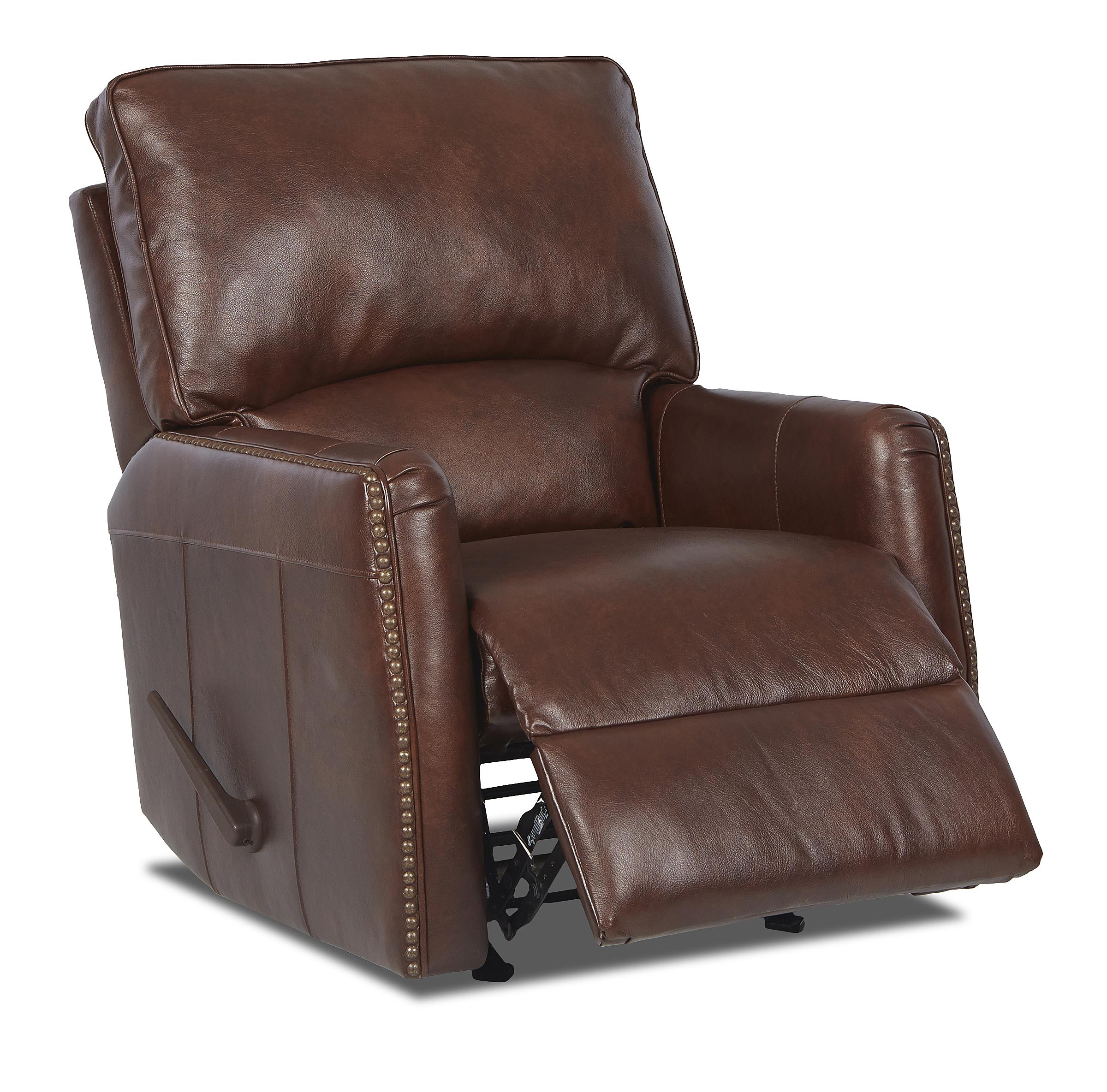 Klaussner Venice Traditional Power Reclining Chair with Nail Head Trim